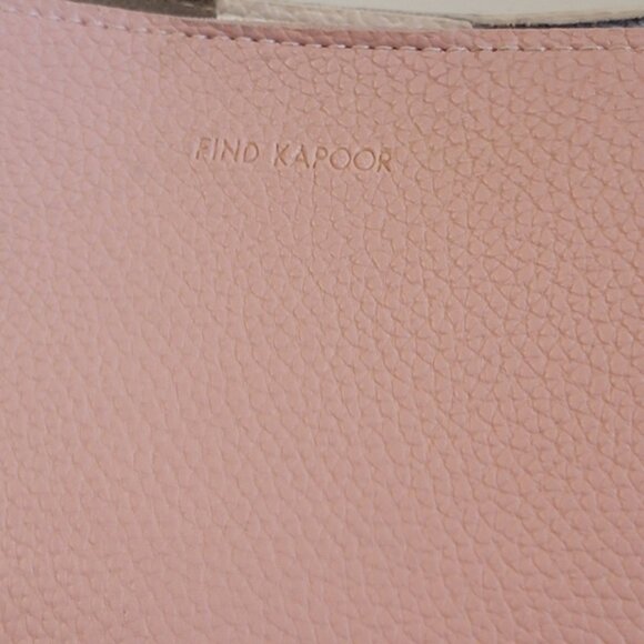 FIND KAPOOR Pingo Bag Vegan Pebble Leather 2tone Pink Crossbody - Picture 2 of 16